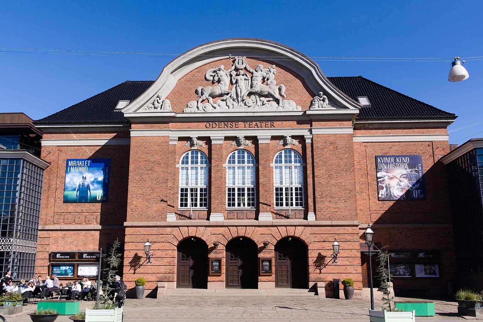 A recent exterior view of Odense Teater, showing the historic building that still anchors the theatre’s home near Kongens Have.